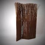 Room divider "NATURE" partition willow folding screen paravent