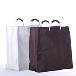 Big shopper bag "SHOPPING" handbag tote with 2 cases