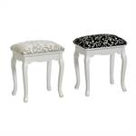 Elegant stool "BAROQUE" for dressing table or piano upholstered