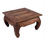 Design coffee table "MAHOGANY" sidetable massive mahogany 23.5" brown