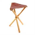 Painting stool "ARTIST" | 20", pine wood, artificial leather | chair