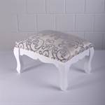 Low stool "BAROQUE" | white | country style