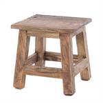 Footstool "PALO" | 27,5x26x26 cm (HxWxD), mahogany | wooden stool