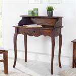 Wooden bureau "NAPOLEON" | mahogany, brown, 31.5" | desk