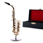 Deco instrument "SAX" | metal, 4.3", with stand | Musical Instruments