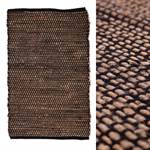 Rag rug "DARIA" | cotton, black, 28x55" | carpet