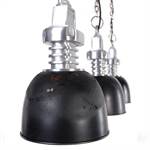 Design Hanging lamp "REYKJAVÍK" | black silver, 40", 3xE27