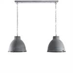 Hanging lamp "BREST" | 2x Ø 18", 2x E27, grey | pendant lamp