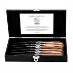 LAGUIOLE steak knife set "LUXIVIO" | stainless steel, olive wood