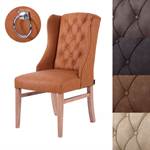 Dining chair "CLASSY-VINTAGE" | artificial leather, ring | living room