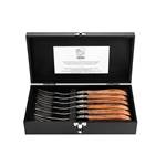 LAGUIOLE fork set "LUXIVIO" | stainless steel, rosewood | 6 forks