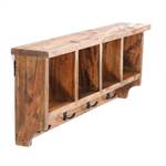 Coat rack with shelf "VINTAGE II" | 27.5", recycled wood | wardrobe
