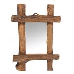 Mirror "VINTAGE TEAK" | teak wood, 60x45 cm (HxW) | wall mirror