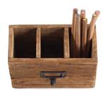 Pencil case "BOX 18" | recycled wood, 19x12 cm (WxH) | desk organiser
