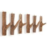 6 Pcs Set Clothing hooks "LIMB" | teakwood roots | coat rack