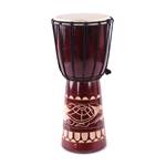 Wooden drum "DJEMBE 40" | 40x20 cm | bongo with carvings