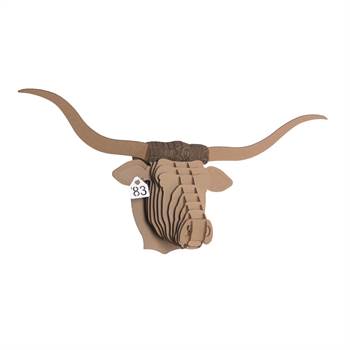 3D &quot;CARDBOARD SAFARI&quot;  wall mounted trophy decor large brown