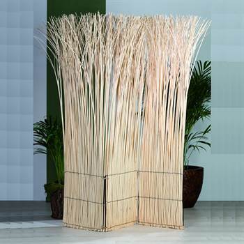 Room divider &quot;NATURE folding screen paravent willow bleached