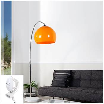 HUGE BIG BOW RETRO DESIGN ARC LAMP floorlamp light orange