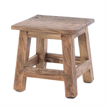Footstool &quot;PALO&quot; | 27,5x26x26 cm (HxWxD), mahogany | wooden stool