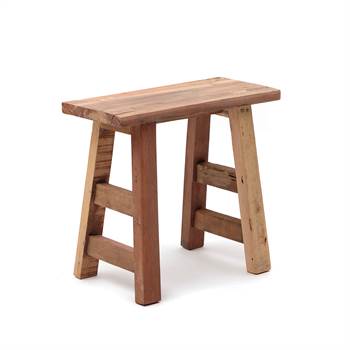 Stool &quot;BELLAGIO&quot; | teak, 20&quot; | wooden chair