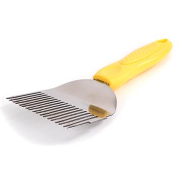 Beekeeping uncapping fork  | 8&quot;, straight tines, sideward knife
