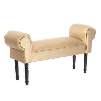 Seating bench &quot;GLAMOUR&quot; | 39.5&quot;, upholstered | vanity bench