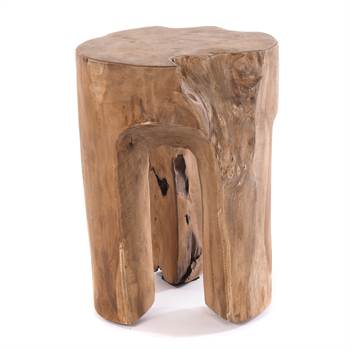 Tree trunk stool &quot;LOG&quot; | 41x29 cm (HxW), natural | seating stool
