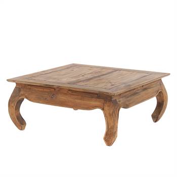 Opium table &quot;MAHA&quot; | 31.5x31.5x14&quot;, brown | side table
