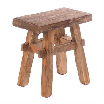 Wooden stool &quot;VINTAGE 40&quot; | hardwood, 43x45 cm (HxW) | seating stool