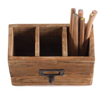Pencil case &quot;BOX 18&quot; | recycled wood, 19x12 cm (WxH) | desk organiser