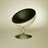 Convenient Design bowl chair "RETRO CLUB C13"  upholstered Pic:2