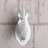 3D "CARDBOARD SAFARI" wall mounted head trophy white large Pic:1