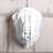 3D "CARDBOARD SAFARI" wall mounted head trophy white large Pic:2