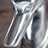 Big sculpture "GREYHOUND" | silver, 7.5x27.5x8.5", aluminium | dog Pic:2