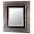 Baroque mirror "VIVIEN" facet cut silver 35" x 40"