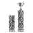 Decoration coloumn "ENZA" pillar metal 27.5" antique-silver Pic:5