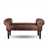 Design seating bench "SAVANNAH" | 39.5", vintage brown | vanity bench