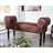 Design seating bench "BRUNO"cushioned brown 39.5" Pic:1