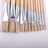 12 pcs. paintbrush set | Flat brushes sizes 1-12 | Natural bristles Pic:2