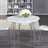 Modern dining table "OPTIMUS" | 30", white, round | bistro table