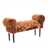 Design seating bench "FOX" | 39.5", fake fur | vanity bench