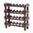 Wine rack "RUSTIC" | 66x61x24 cm, recycled wood | bottle stand