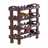 Wine rack "RUSTIC" | 66x61x24 cm, recycled wood | bottle stand Pic:2