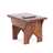 Footstool "BRUSCO" | recycled wood, 25x39 cm (HxW) | wooden stool Pic:2