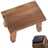 Footstool "MONTE" | recycled wood, 30x21 cm (WxH) | wooden stool Pic:4