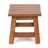Footstool "PALO" | 27,5x26x26 cm (HxWxD), mahogany | wooden stool Pic:1