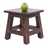 Footstool "PALO" | 27,5x26x26 cm (HxWxD), mahogany | wooden stool Pic:2