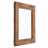 Wall mirror "BARRIQUE" | 60x60 cm, recycled wood | wooden mirror Pic:2