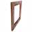 Wall mirror "BARRIQUE" | 60x60 cm, recycled wood | wooden mirror Pic:3